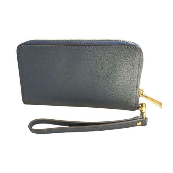 Michael Kors Fulton Large Flat Leather Phone Case Wristlet Wallet - Picture 2 of 3